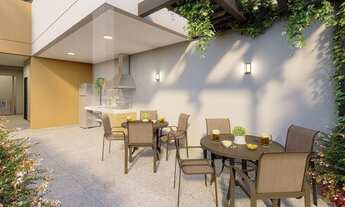 Imagem 6: Flag Ipiranga Construtora REV3 Construção 29 metros 01 dormitório com varanda