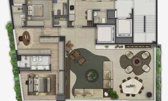 Imagem 6: Orla Paulistana | Construtora Global Realty | Construção | 200 metros | 03 suítes