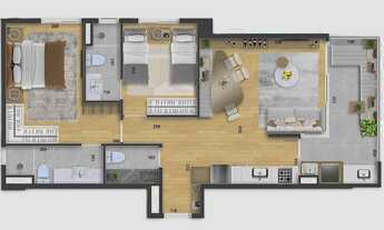 Imagem 6: On The Park | Construtora CNL | Construção | 78 metros | 02 suítes | varanda gourmet