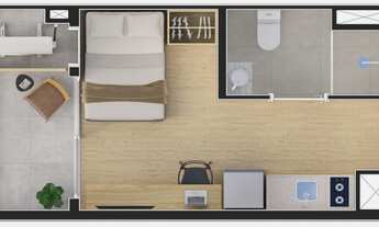 Imagem 7: Studios 2191 Augusta | Construtora Zabo | Construção | 24 metros tudios com varanda