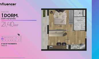 Imagem 4: Influencer Vila Mariana | Construtora Azure | Construção | 31 metros | 01 dormitório