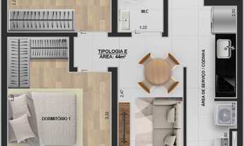 Imagem 3: Evolife Vila Carrão | Construtora Evolife | Lançamento | 44 metros | 02 dormitórios