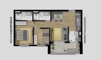 Imagem 5: Gran Sky Vila Carrão | Construtora Econ | Construção | 49 metros | 02 dormitórios