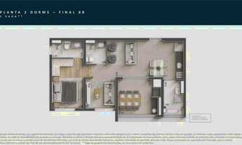 Imagem 4: Go Madre | Construtora Even | Construção | 64 metros | 02 dormitórios | suíte