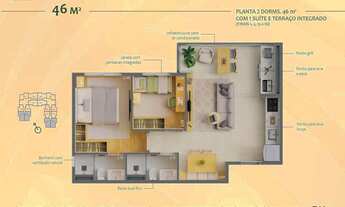 Imagem 4: Horizon Vila Matilde Construtora SWA Lançamento 46 metros 02 dormitórios suíte