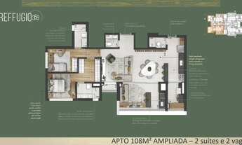 Imagem 4: Reffugio 359 | Construtora MPD | Construção | 108 metros | 03 dormitórios | suíte