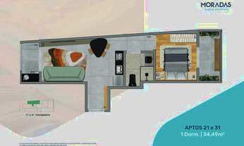 Imagem 6: Moradas Jardim São Paulo | Construtora RG | Construção | 34 metros