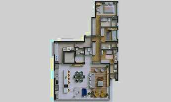 Imagem 4: Raiz By Paulo Mauro Pronto 171 metros 04 dormitórios 02 suítes varanda gourmet