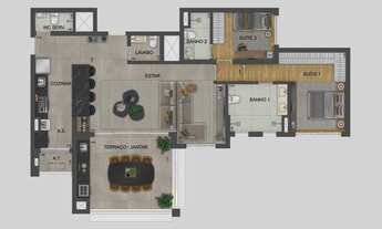 Imagem 4: Mooca Cittá Milano | Construtora Eztec | Construção | 118 metros | 03 suítes