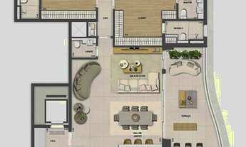 Imagem 4: Bosque Cerejeiras | Construtora Tecnisa | Construção | 222 metros | 04 suítes