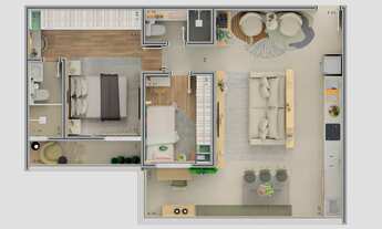 Imagem 5: Aya Ribeirão Pires Home Resort Construtora MBrasil Construção 70 metros 01 suíte