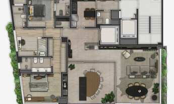 Imagem 7: Orla Paulistana | Construtora Global Realty | Construção | 200 metros | 03 suítes