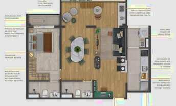 Imagem 5: Soneto Casemiro | Construtora Benx | Construção | 69 metros | 02 domitórios | suíte