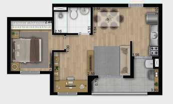 Imagem 4: Park Guarulhos | Construtora Econ | Lançamento | 43 metros | 02 dormitórios