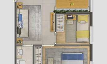 Imagem 4: Soberano Guilhermina | Construtora VL Barros | Construção | 38 metros | 02 dormitórios