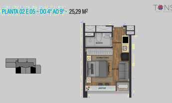 Imagem 4: Tons Frei Caneca | Construtora WDS | Construção | 25 metros | 01 dormitório