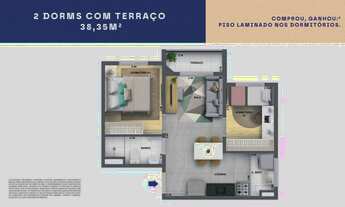 Imagem 5: Cidade Villa Lobos Maestro Construtora Cury Construção 37 metros 02 dormitórios