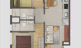 Imagem 4: Soberano Guilhermina | Construtora VL Barros | Construção | 41 metros | 02 dormitórios