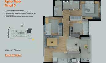 Imagem 5: Residencial São Rafael | Construtora G & Gonzalez | Construção | 67 metros