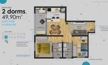 Imagem 5: B. Connect Perdizes | Construtora Azure | Lançamento | 47 metros | 02 dormitórios