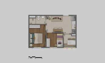 Imagem 4: Conexão Barra Funda | Construtora Kazzas | Lançamento | 33 metros | 02 dormitórios