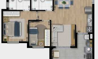 Imagem 5: Park Guarulhos | Construtora Econ | Lançamento | 56 metros | 02 dormitórios | suíte