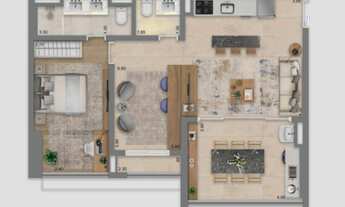 Imagem 4: Escape Eden | Construtora Cyrela | Construção | 74 metros | 02 dormitórios | suíte