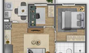 Imagem 4: Mundo Apto Piqueri | Construção | 25 metros | 01 dormitório | com varanda