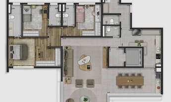 Imagem 4: Vittrino Francisca Julia | Construtora AW | Construção | 175 metros | 03 suítes