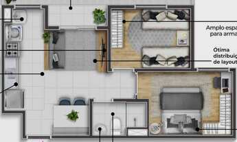 Imagem 7: One Residencial | Construtora Longitude | Construção | 42 metros | 02 dormitórios