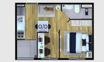 Imagem 4: Metrocasa Barra Funda | Lançamento | 27 metros | 01 dormitório | office com varanda