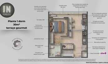 Imagem 4: In Perdizes | Construtora Integra Urbano | Lançamento | 30 metros | 01 suíte