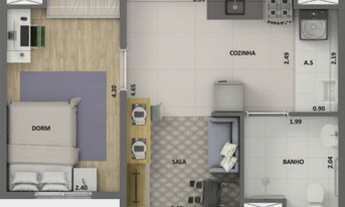 Imagem 5: Cidade Lapa Santa Marina | Construtora Cury | Construção | 34 metros | 02 dormitórios