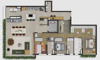 Imagem 4: Aire Alto de Pinheiros | Construtora Trisul | Construção | 167 metros | 03 suítes