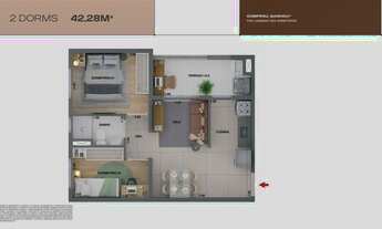 Imagem 4: Mirae Bom Retiro | Construtora Cury | Construção | 41 metros | 02 dormitórios