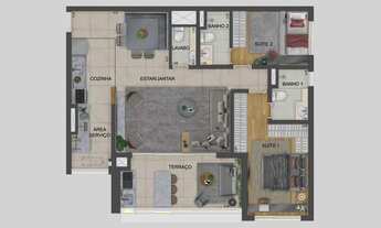Imagem 4: Mooca Cittá Firense | Construtora Ezetc | Construção | 94 metros | 03 dormitórios
