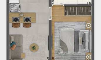 Imagem 4: Unni Brás Residences | Construtora Plano & Plano | Construção | 34 metros | 01 suíte