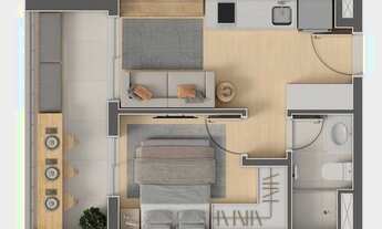 Imagem 4: Criare | Construtora Tarjab | Construção | 33 metros | 01 suíte | varanda