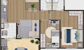 Imagem 5: Vision Campestre | Construtora Econ | 55 metros | Construção | 02 dormitórios | suíte