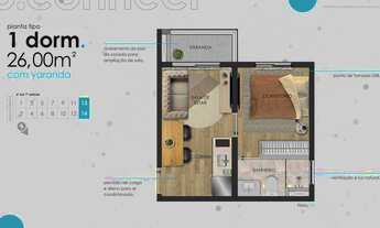 Imagem 5: B. Connect Perdizes | Construtora Azure | Lançamento | 25 metros