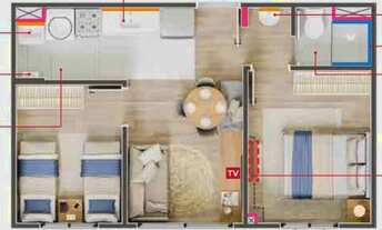 Imagem 4: Hm Smart Barra Funda | Construtora Hm | Construção | 36 metros | 02 dormitórios