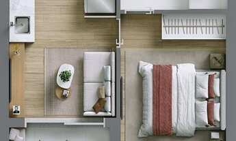 Imagem 5: Ryt Paulista Construtora OR SP Construção 31 metros 01 dormitório com varanda