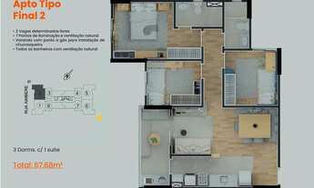 Imagem 4: Residencial São Rafael | Construtora G & Gonzalez | Construção | 67 metros