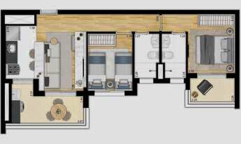 Imagem 4: The Collection Paulista | Construtora Trisul | Pronto | 60 metros | 02 dormitórios
