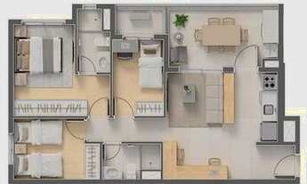Imagem 5: Criare | Construtora Tarjab | Construção | 74 metros | 03 dormitórios | suíte