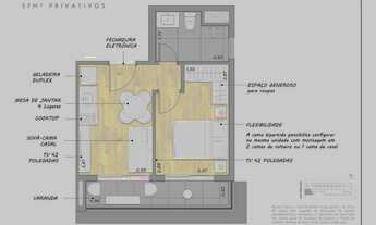 Imagem 4: Stay Moema By Helbor | Construtora Helbor | Lançamento | 34 metros | 01 dormitório