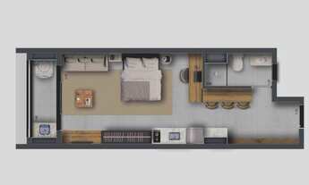 Imagem 4: Feel Saúde | Construtora GNG | Construção | 36 metros | 01 studio com varanda