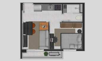 Imagem 5: Flow Perdizes | Construtora MF7 | Pronto | 27 metros | 01 dormitório | com varanda