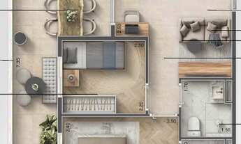 Imagem 4: In Perdizes | Construtora Integra Urbano | Lançamento | 51 metros | 02 dormitórios