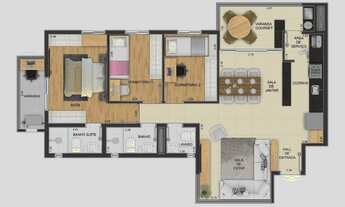 Imagem 4: Balcony Residencial | Construtora MBrasil | Construção | 83 metros | 03 dormitórios